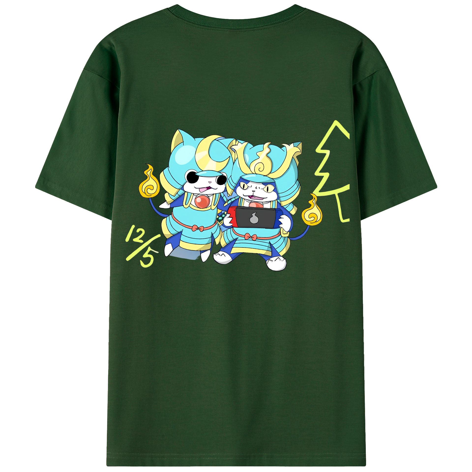 （画像用） 妖怪ウォッチ Yo-kai Watch 綿100％半袖Tシャツ（背面プリント）